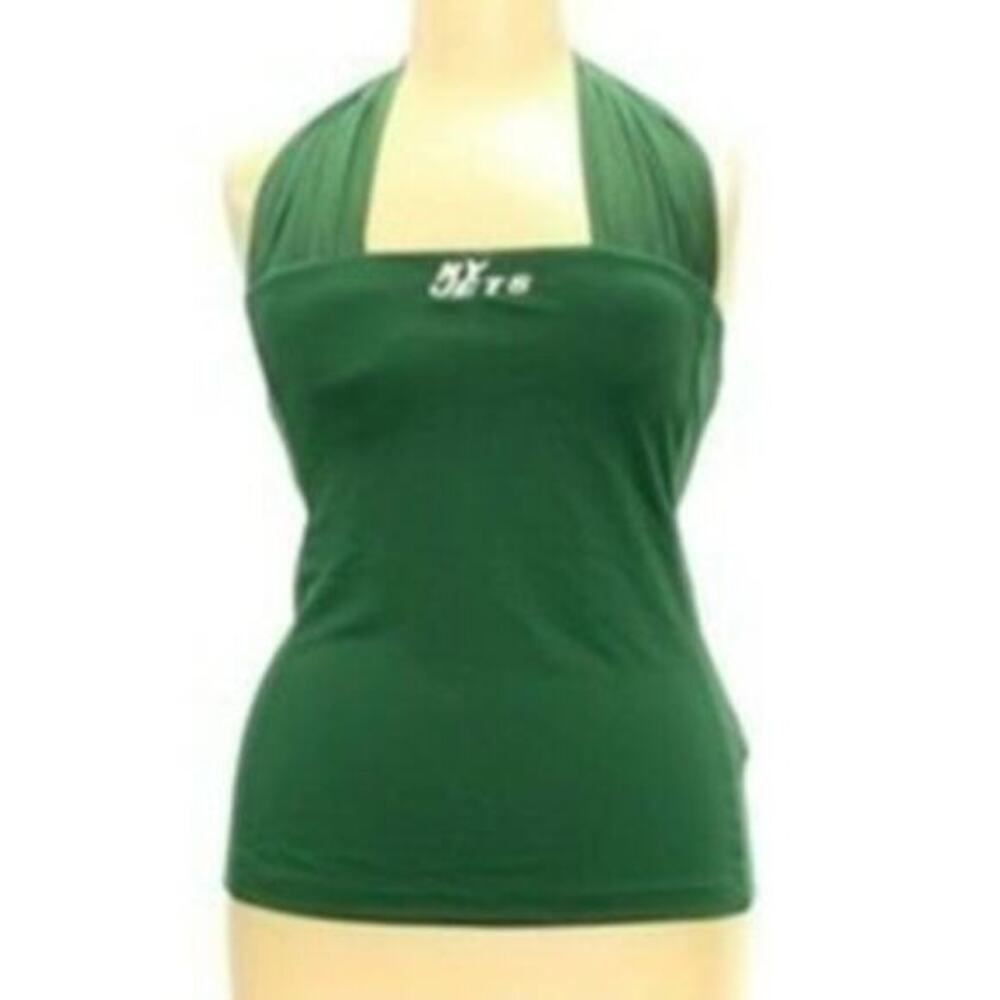 NY Jets green sleeveless mesh football top NFL COUTURE NWT SZ xs
